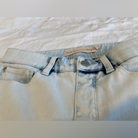 Soft Surroundings The Ultimate Denim Relaxed Straight Jeans Size Small - Picture 9 of 16